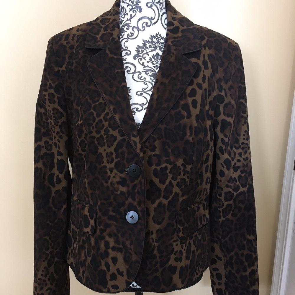 Charles Gray Leopard Jacket XL Great Condition